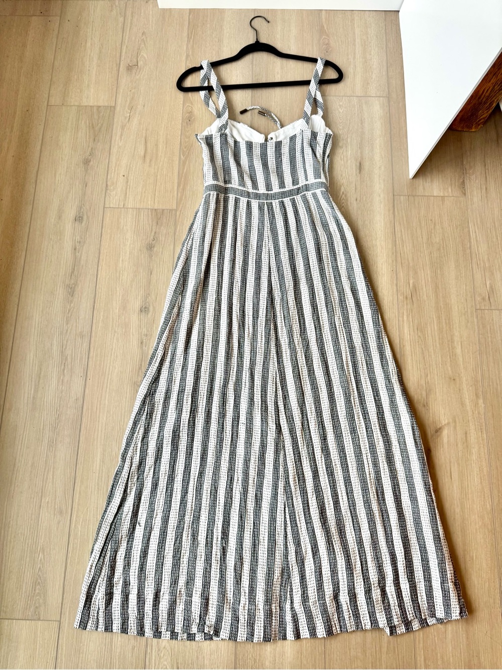 House of Harlow 1960 x Revolve Nadia Maxi Dress Stripe Lace Up S Boho EUC - Picture 8 of 15